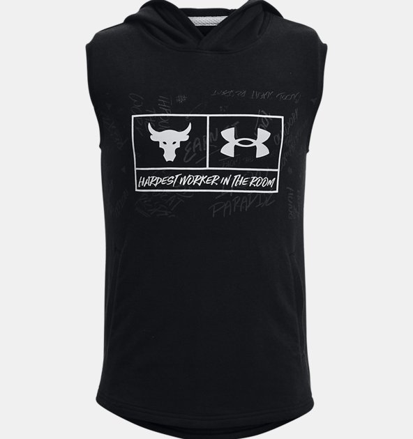 Under Armour Boys' Project Rock Rival Terry Sleeveless